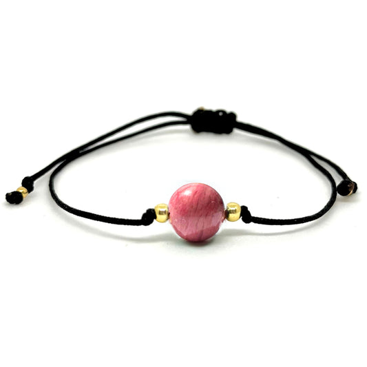 Rhodonite Minimalist Bracelet - Enhances