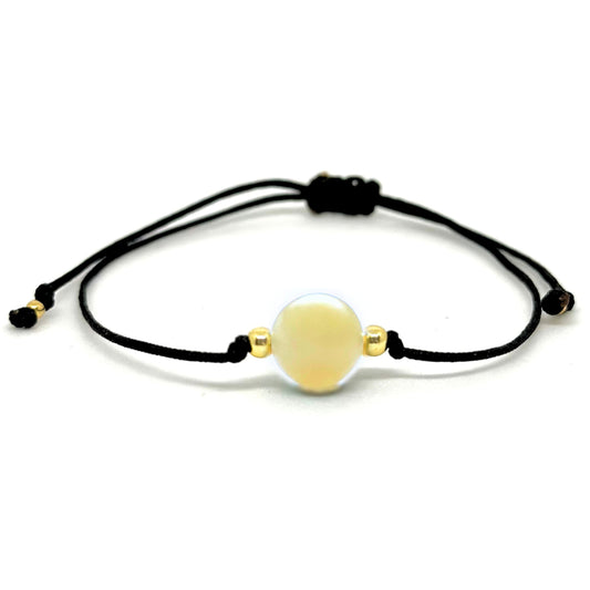 Honey Jade Minimalist Bracelet - Abundance