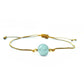 Aquamarine Minimalist Bracelet - Stress