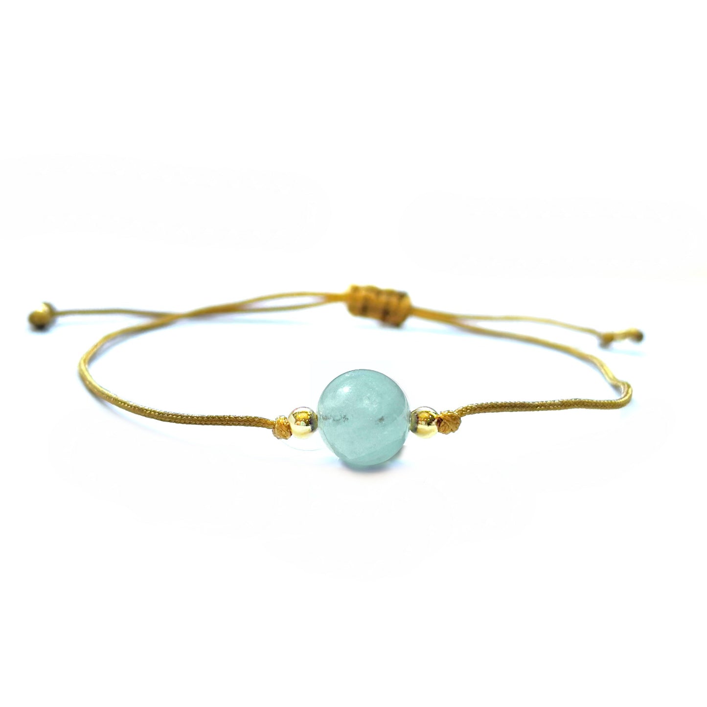 Aquamarine Minimalist Bracelet - Stress