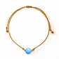 Blue Angelite Minimalist Bracelet - Peace