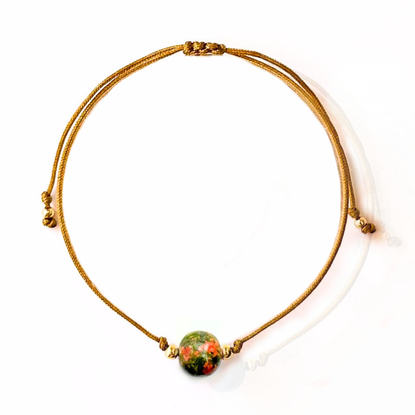 Unakite Minimalist Bracelet - Sleep