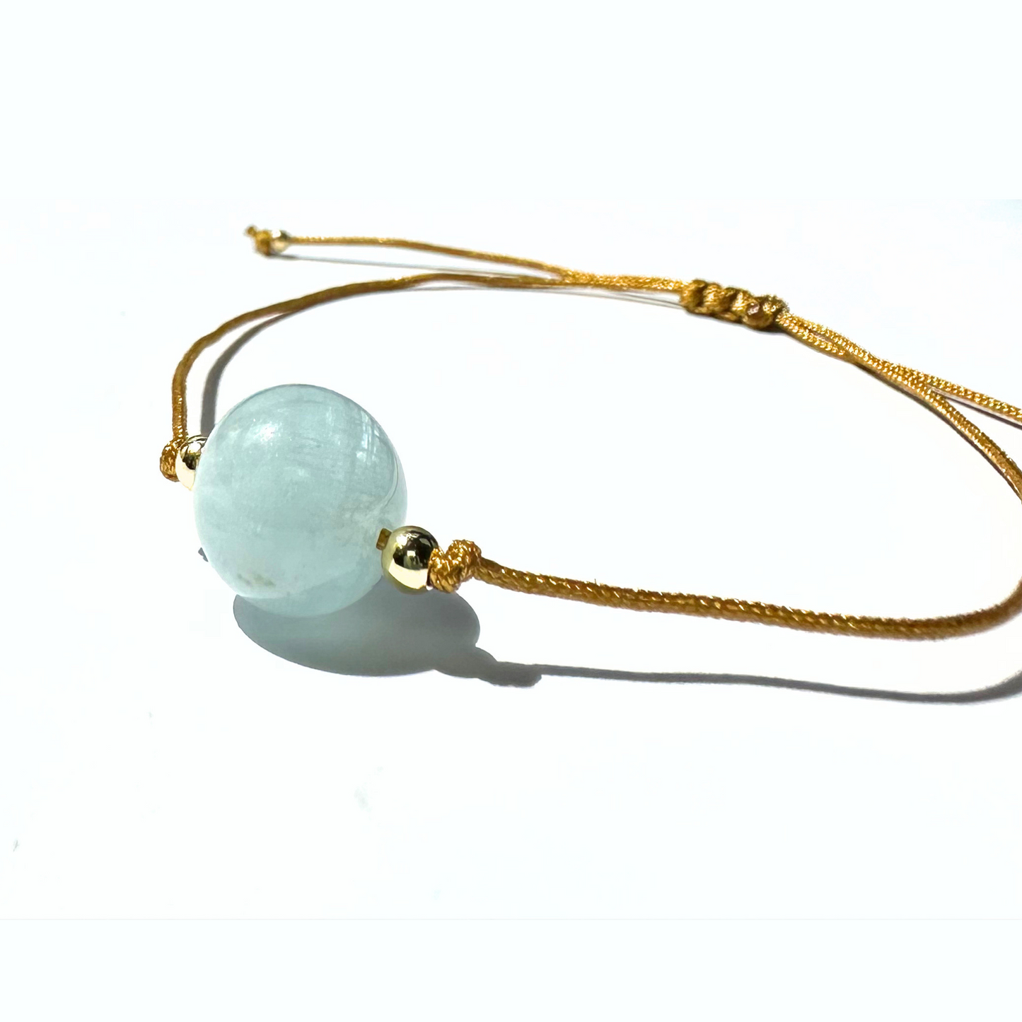 Aquamarine Minimalist Bracelet - Stress