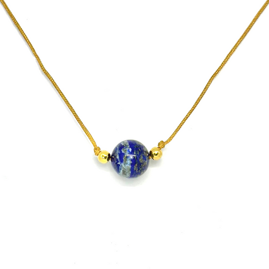 Lapislazuli Minimalist Necklace - Intelligence