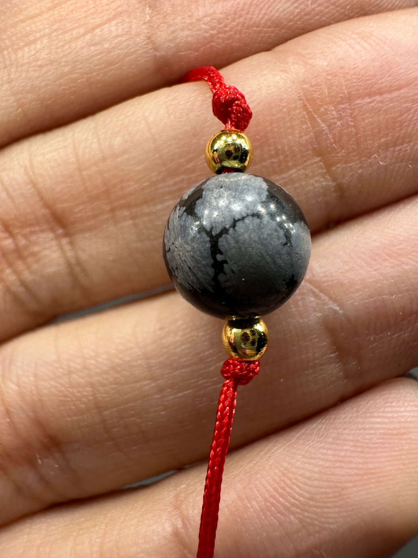 Snowy Obsidian Minimalist Necklace - Problem Solving