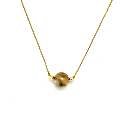 Amber Minimalist Necklace - Health